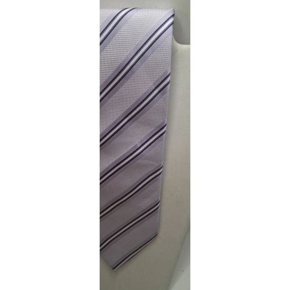 Lot of 6 Men's Neckties Lavender Purple VTG - Mod Assorted Name Brands Nice!